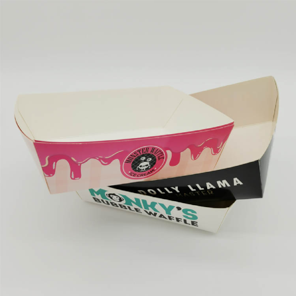 Sturdy Paper Carry Out Trays with Handles for Easy Transport