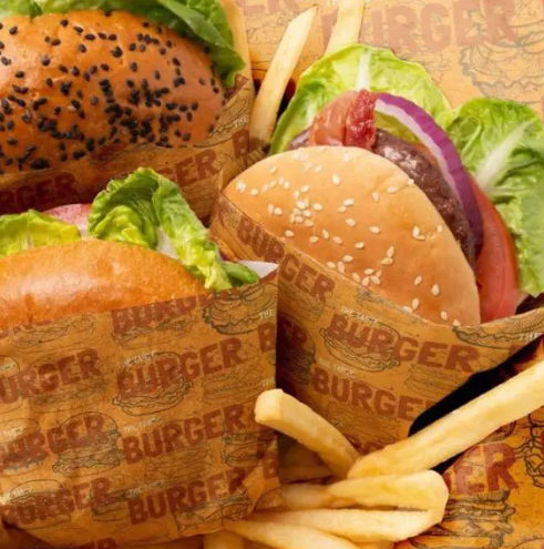 Custom Printed Wax Paper Packaging Sheets for Food Wrapping
