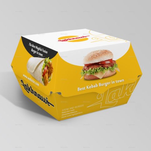 Durable Fast Food Boxes Eco-Friendly Leak-Proof Custom Printed for Takeaway and Delivery