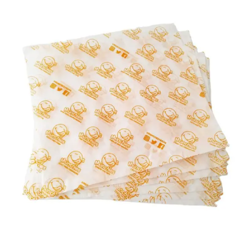 Burrito Wrap Paper Custom Logo Printed Greaseproof Burger Sandwich Wrap Paper Deli Paper Sheet