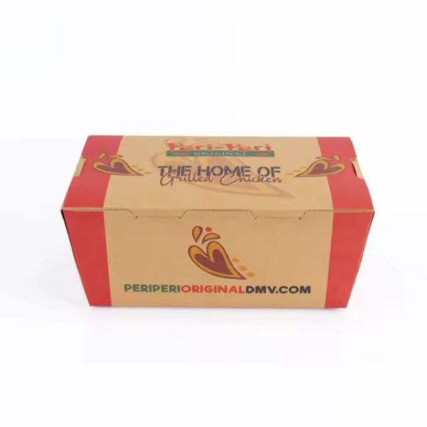 Custom Biodegradable Lunch Fried Chicken To-Go Take Out Paper Box Takeaway Fast Food Packaging Kraft Paper Container Boxes