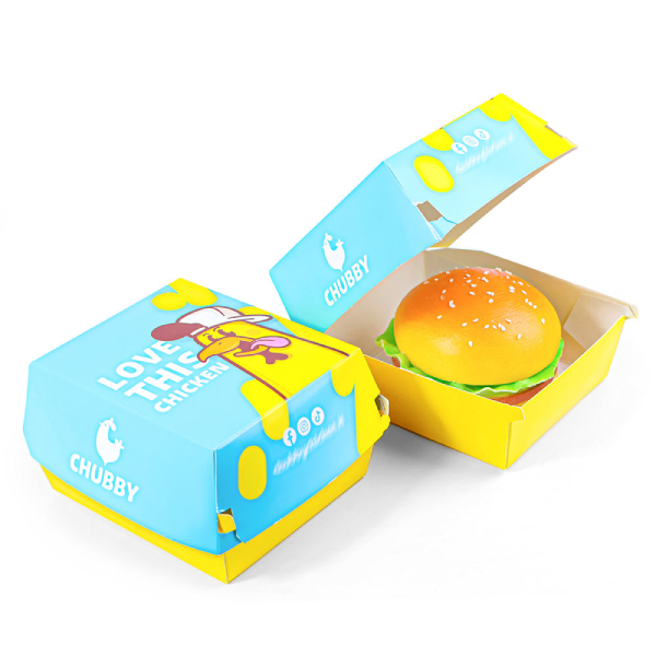 Biodegradable Recycled Take Away Customized Paper Box for Burger Packaging Carton Custom Sizes Burger Box
