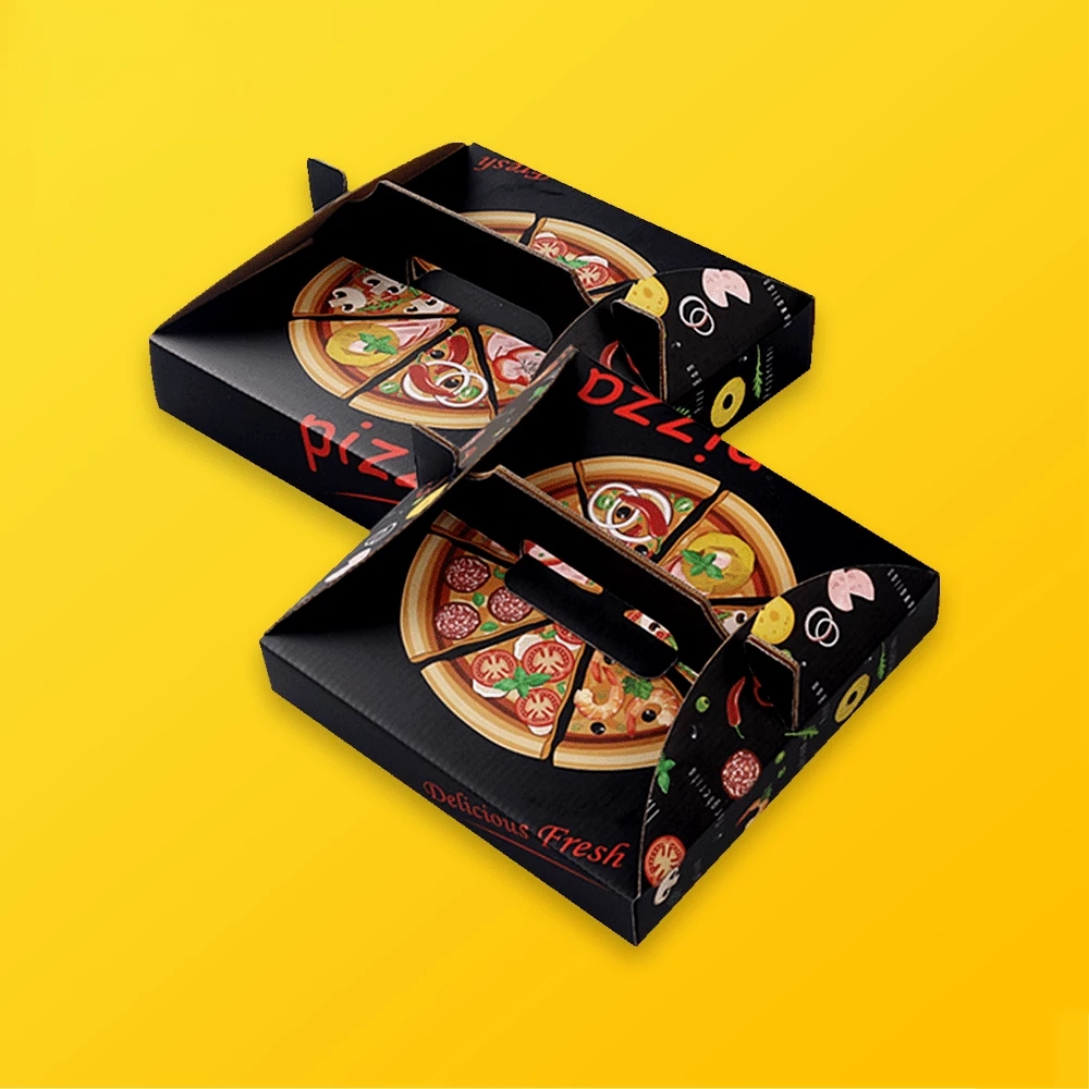 Pizza Box with Logo Printing for Takeout and Delivery Branding