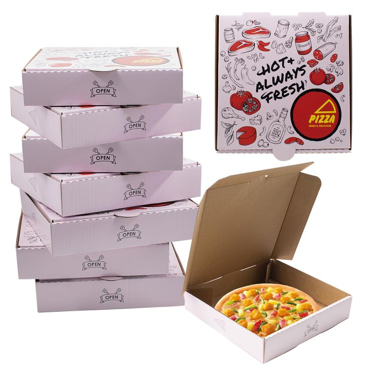 Circle Pizza Boxes for Unique Takeaway Packaging