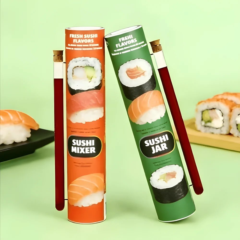 Tailored Tube Format for Branded Sushi Takeaway