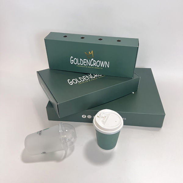 Wholesale Biodegradable Paper Fast Food Packaging Custom Auto Pop-Up Donut Box Pink Bakery Cookie Pastry With Logo