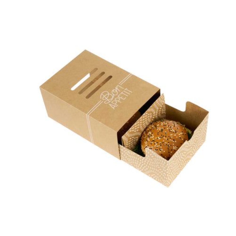 Eco-Friendly Cardboard Burger Trays for Fast Food Packaging