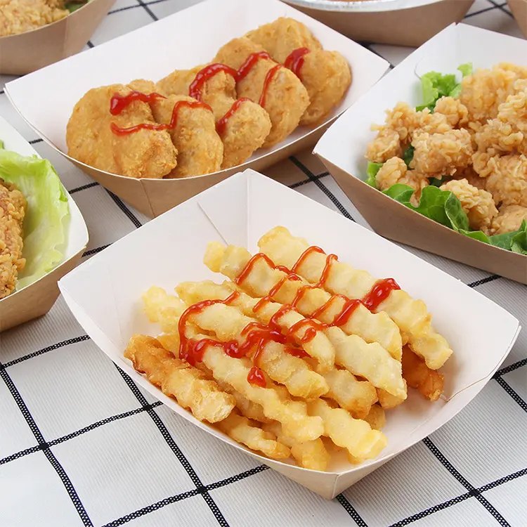 Custom Printed Disposable Food Trays for Takeaway and Catering