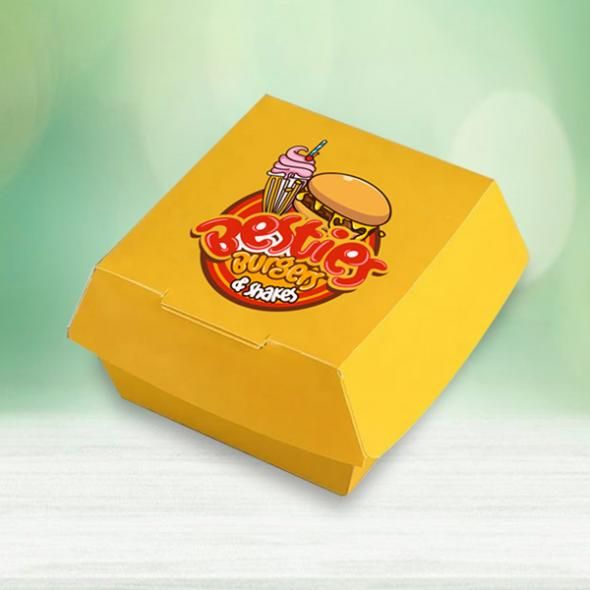 Hamburger Box for Classic Burger Takeaway Packaging