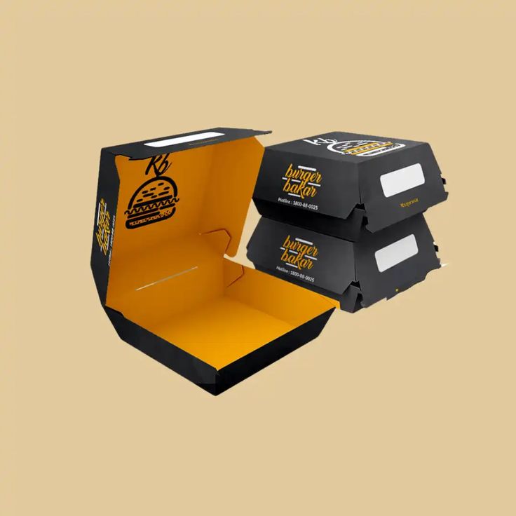 Durable Fast Food Boxes Eco-Friendly Leak-Proof Custom Printed for Takeaway and Delivery
