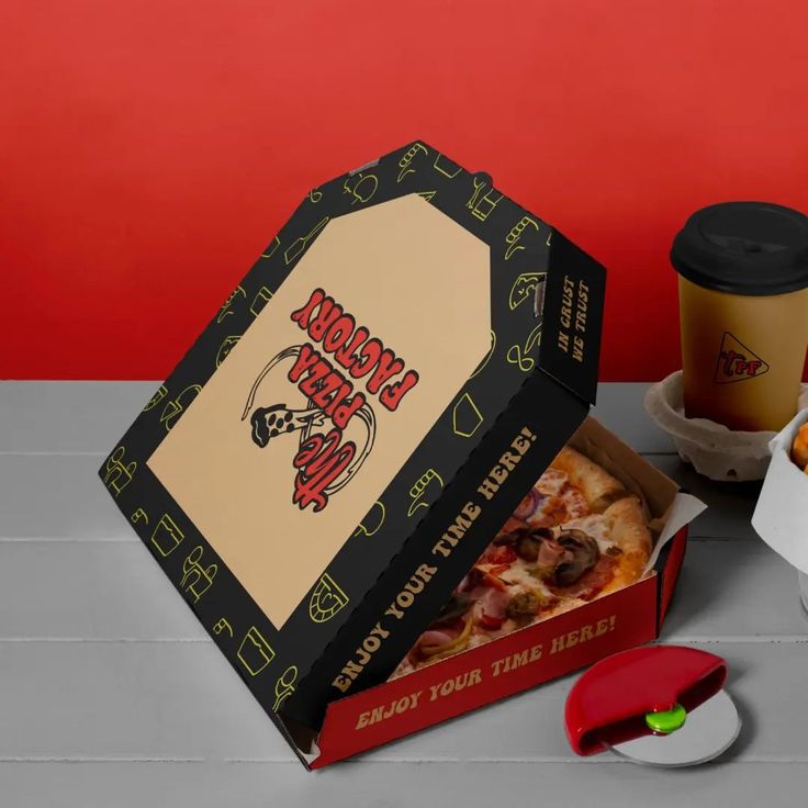 Kraft Pizza Boxes for Eco-Friendly and Rustic Takeaway Packaging