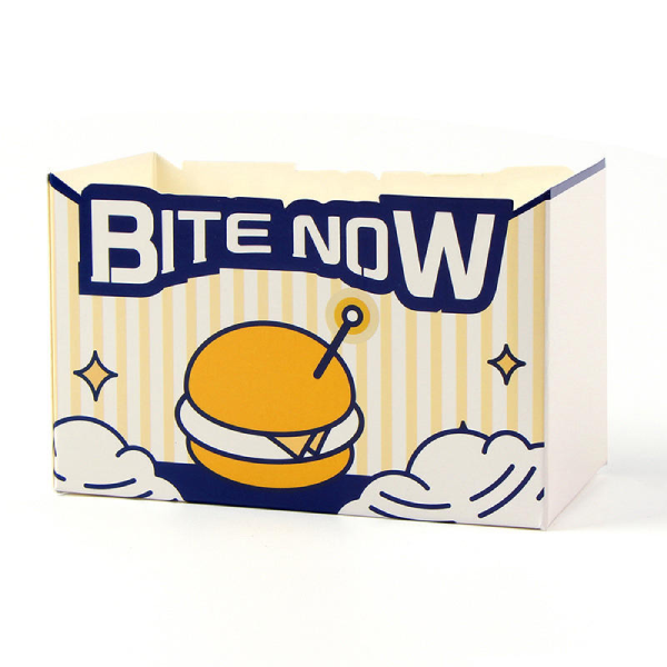 Custom Logo Printed Burger Box Printing Fried Chicken Burger Meal Box Recyclable Easy To Take Away