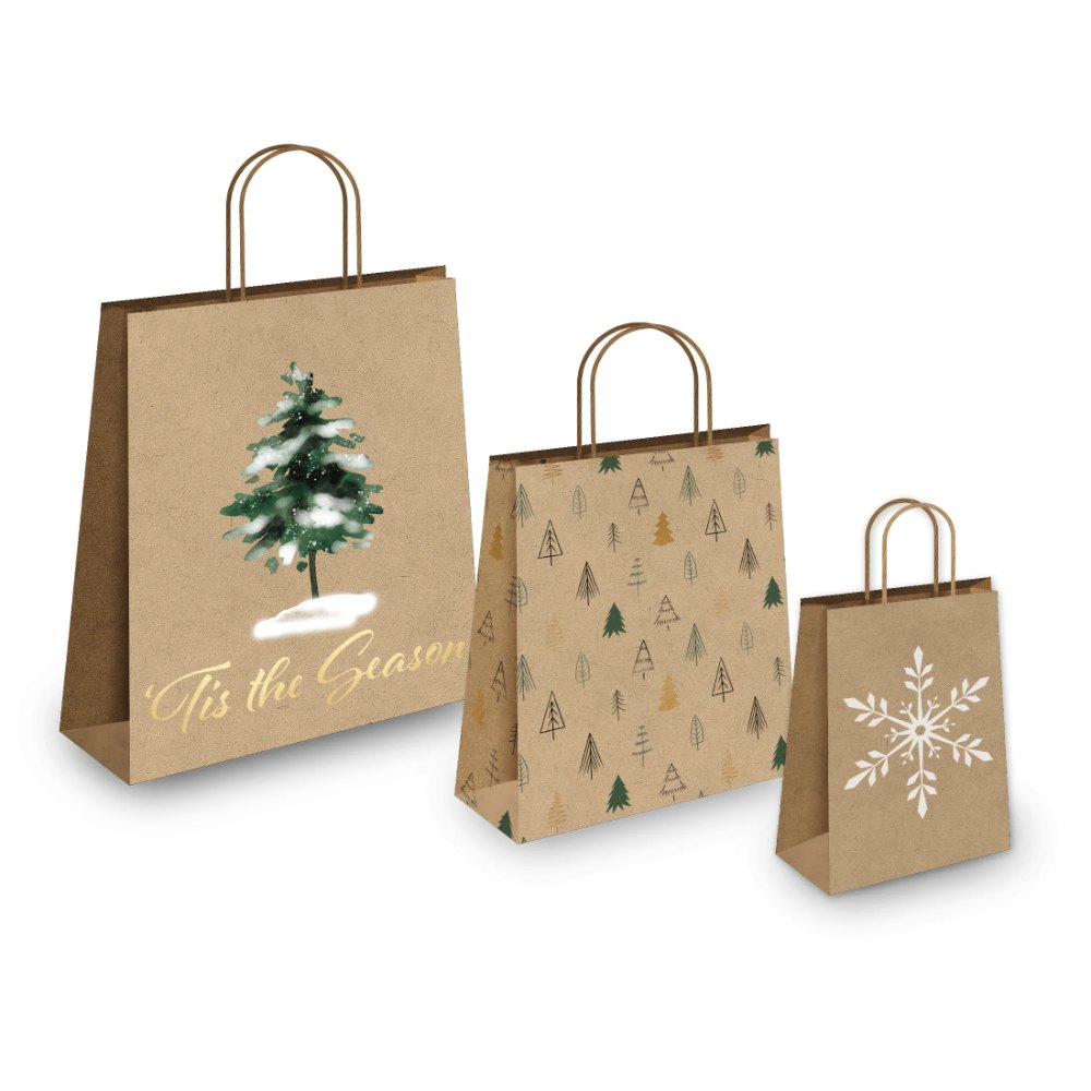 Eco-Friendly Kraft Paper Grocery Bags for Sustainable Shopping