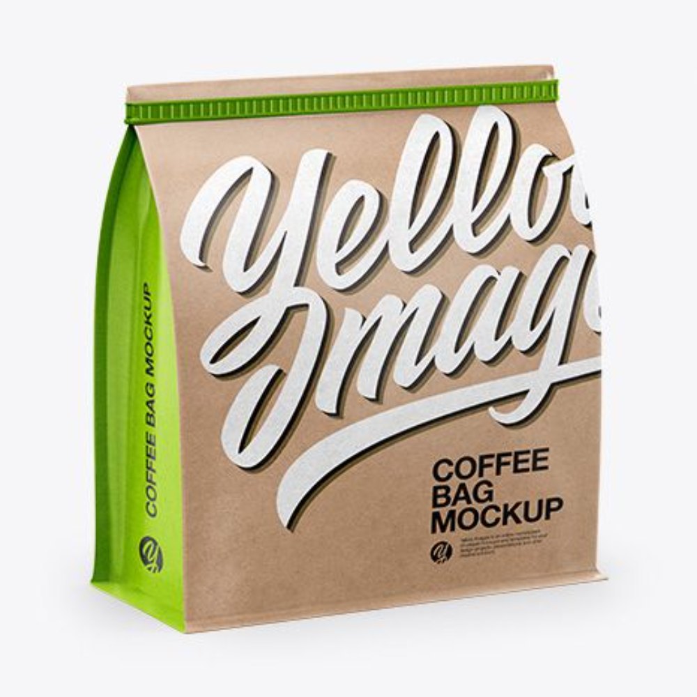 Natural Kraft Paper Coffee Bags for Packaging and Storage