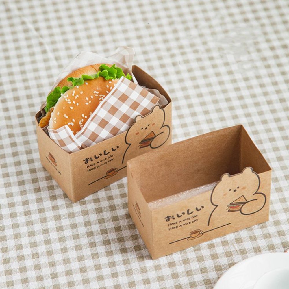 Eco-Friendly Cardboard Burger Trays for Fast Food Packaging