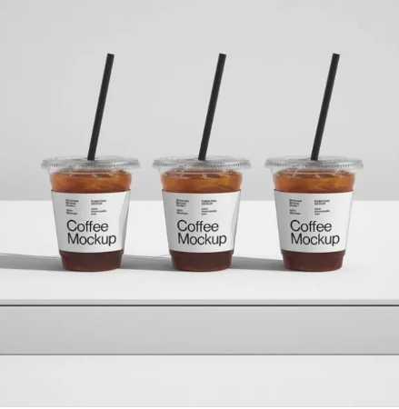 Iced Latte Takeaway Cups for Refreshing On-the-Go Beverage Packaging