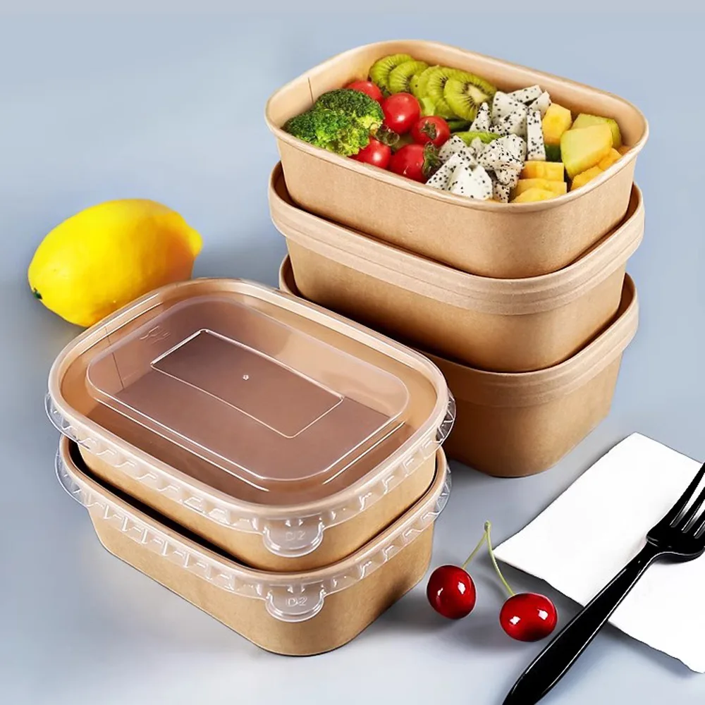 Paper Rectangle Salad Bowl