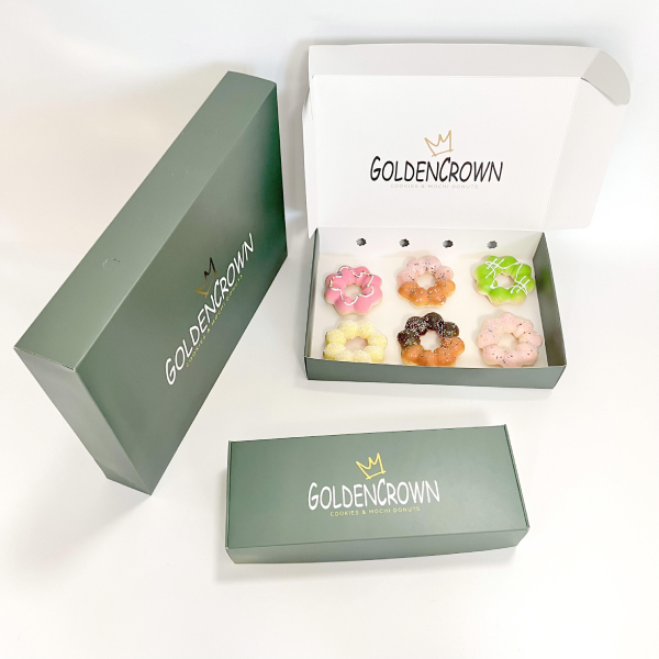 Wholesale Biodegradable Paper Fast Food Packaging Custom Auto Pop-Up Donut Box Pink Bakery Cookie Pastry With Logo