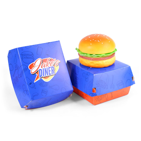 Biodegradable Recycled Take Away Customized Paper Box for Burger Packaging Carton Custom Sizes Burger Box