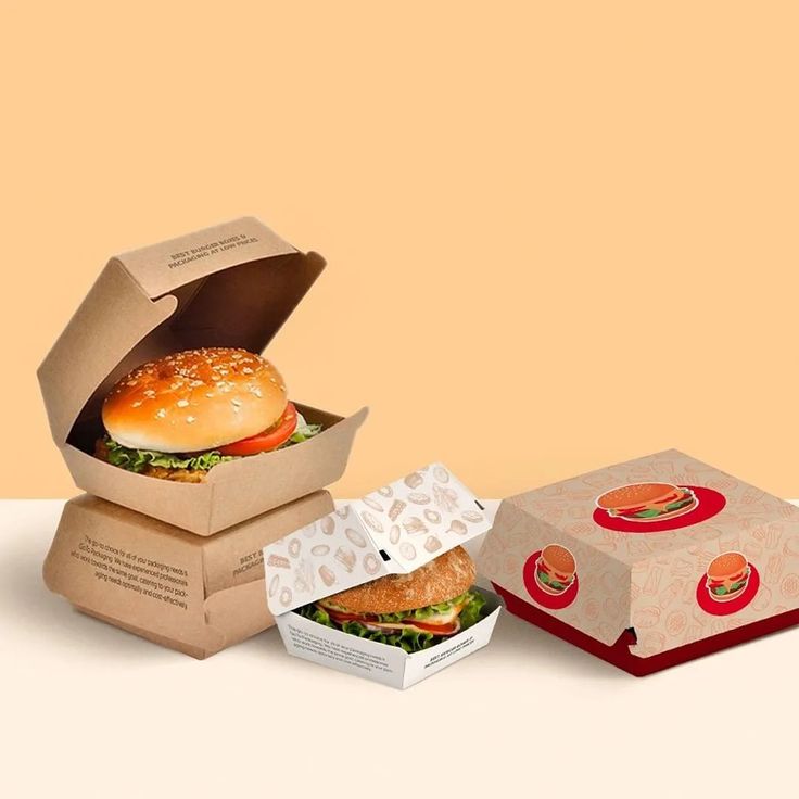 Eco Friendly Burger Boxes for Sustainable Takeaway Packaging