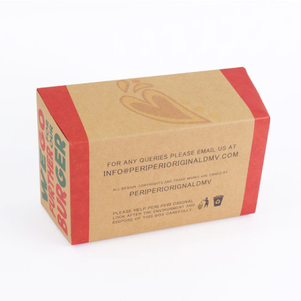 Custom Biodegradable Lunch Fried Chicken To-Go Take Out Paper Box Takeaway Fast Food Packaging Kraft Paper Container Boxes