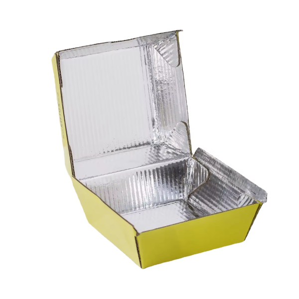 Custom Printed Biodegradable Disposable Corrugated Kraft Burger Box Packaging Black With Logo Hamburger Packaging Paper Box