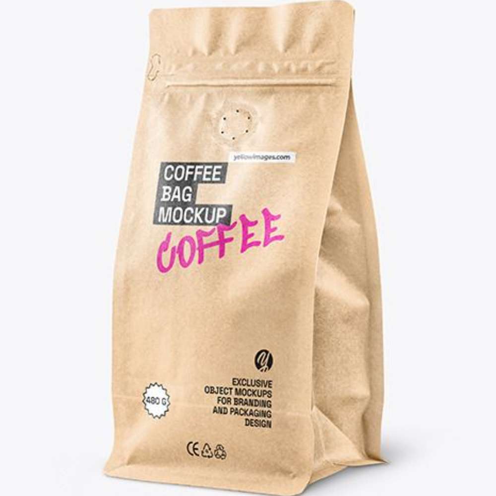 Coffee Pouch with Valve for Freshness & Aroma Preservation