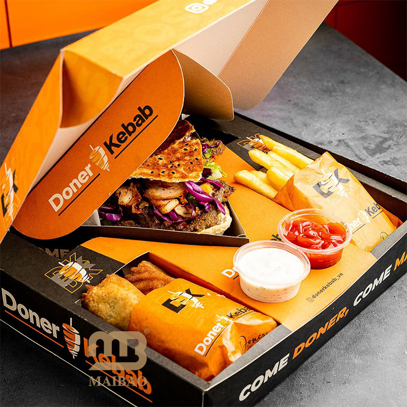 Custom Doner Box for Kebabs & Takeaway Meals | Food-Grade, Leak-Resistant Packaging
